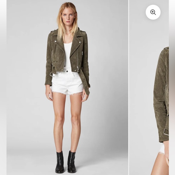 Blank NYC genuine suede jacket in burgundy leather - Picture 12 of 13